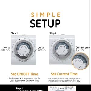 Simple Setup Timer Switch - White